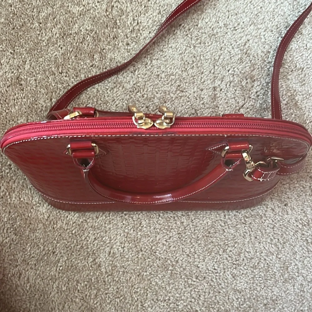 Arcadia Patent Leather Dome Purse - Picture 3 of 13
